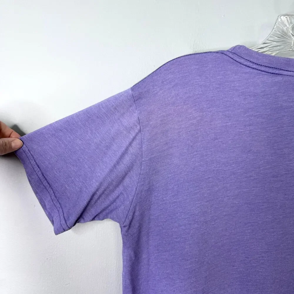 Nestle's Crunch Junk Food Brand Retro Purple Distressed Graphic Tee Unisex Sz S - Picture 11 of 12